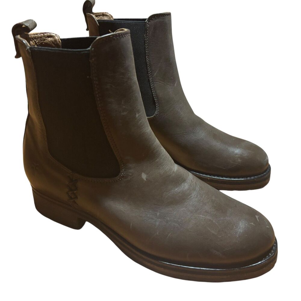 Frye Melissa Double Sole Chelsea Boot in Gray- Size 6.5 - Picture 6 of 7